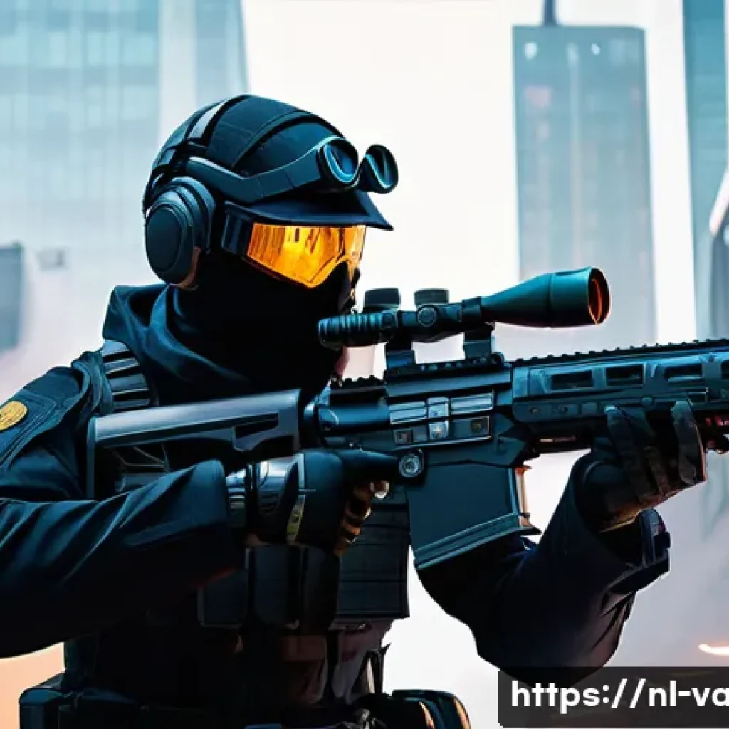 발로란트 총기별 사용 빈도 - **Image Prompt 1: The Iconic Rifle Duel** A Valorant agent, fully clad in futuristic combat armo...