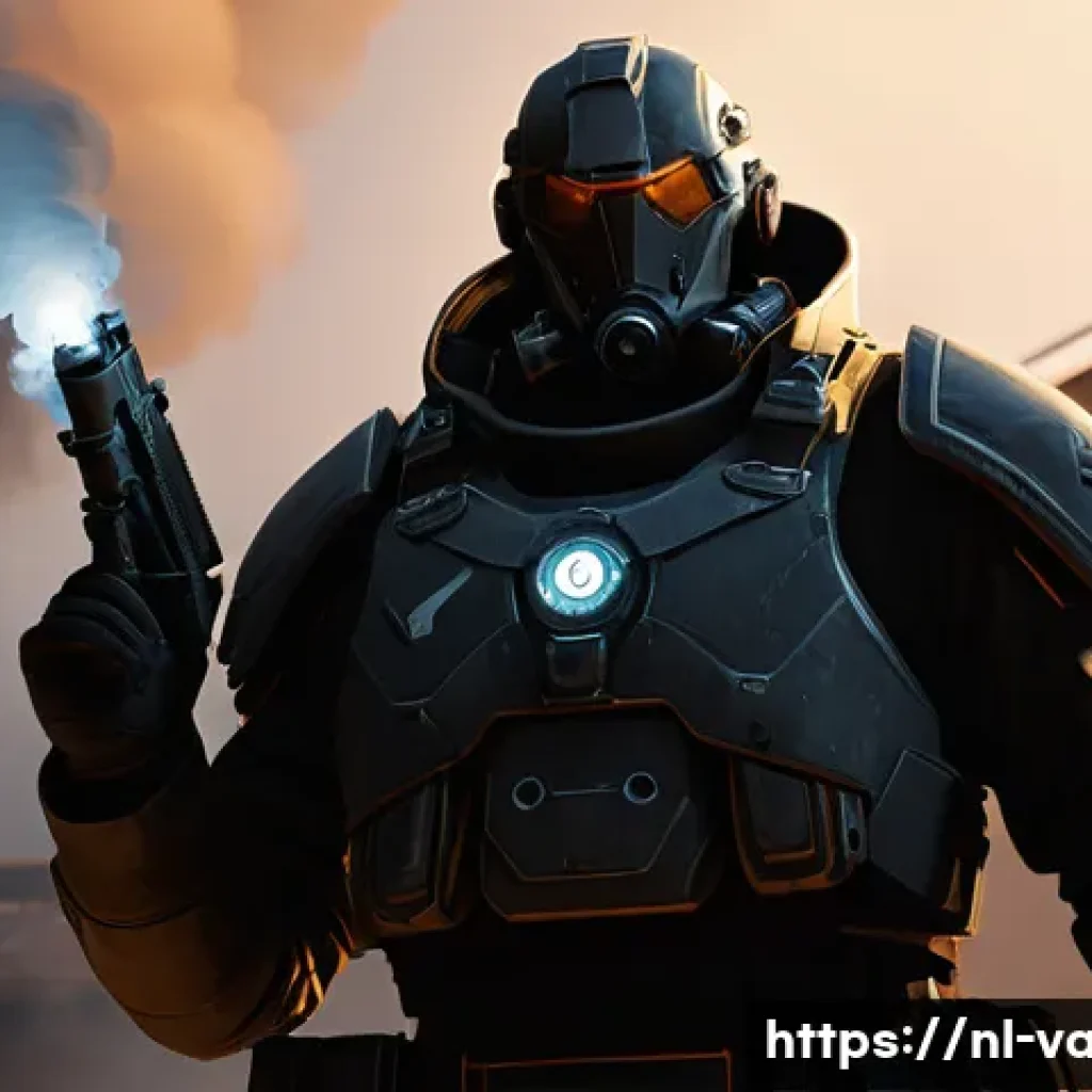 발로란트 브림스톤 공략법 - **Prompt: Deceptive Sky Smokes at Haven's A-Site** A highly detailed, cinematic shot of Brimston...