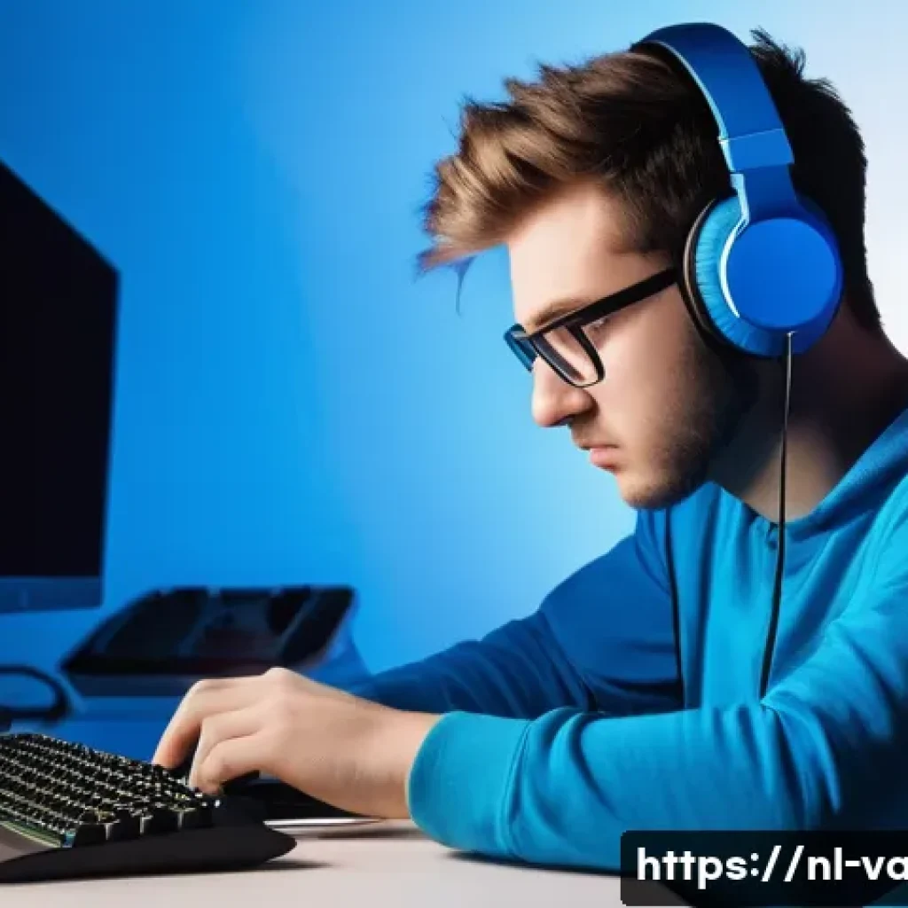발로란트 블루스크린 오류 해결 - **Prompt: The Gamer's Frustration** A young adult (18-25 years old) gamer, male or female, is si...