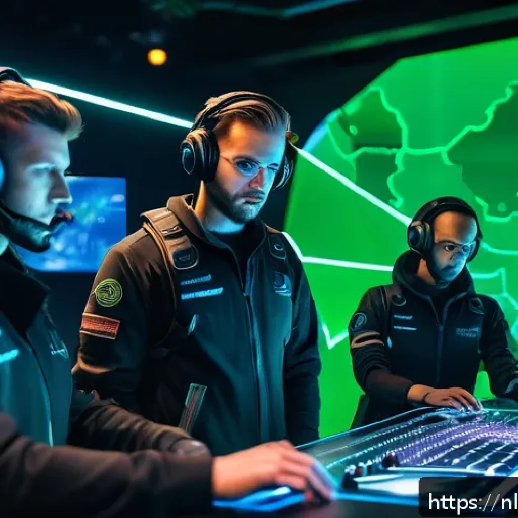 발로란트 승률 높은 에이전트 조합 - A dynamic esports team scene set in a futuristic Dutch gaming arena, featuring five diverse agents i...
