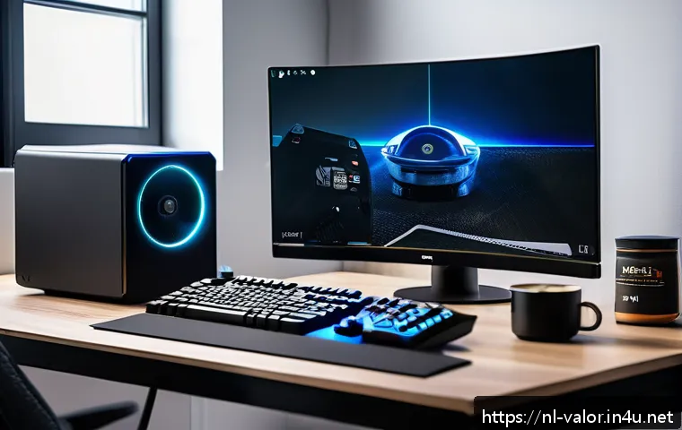 발로란트 전용 그래픽 카드 추천 - A detailed gaming setup featuring a modern mid-range GPU like the NVIDIA RTX 3060 installed in a sle...