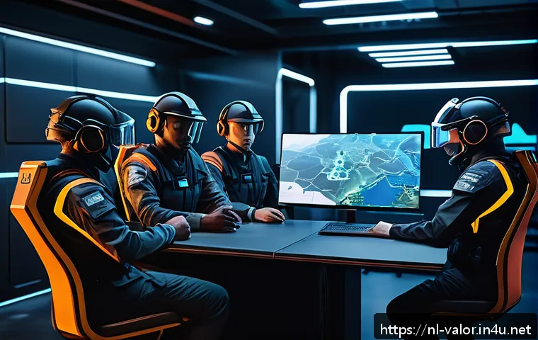 발로란트 새로운 모드의 가능성 - A highly detailed digital artwork of a dynamic Valorant team in the middle of a match on a futuristi...