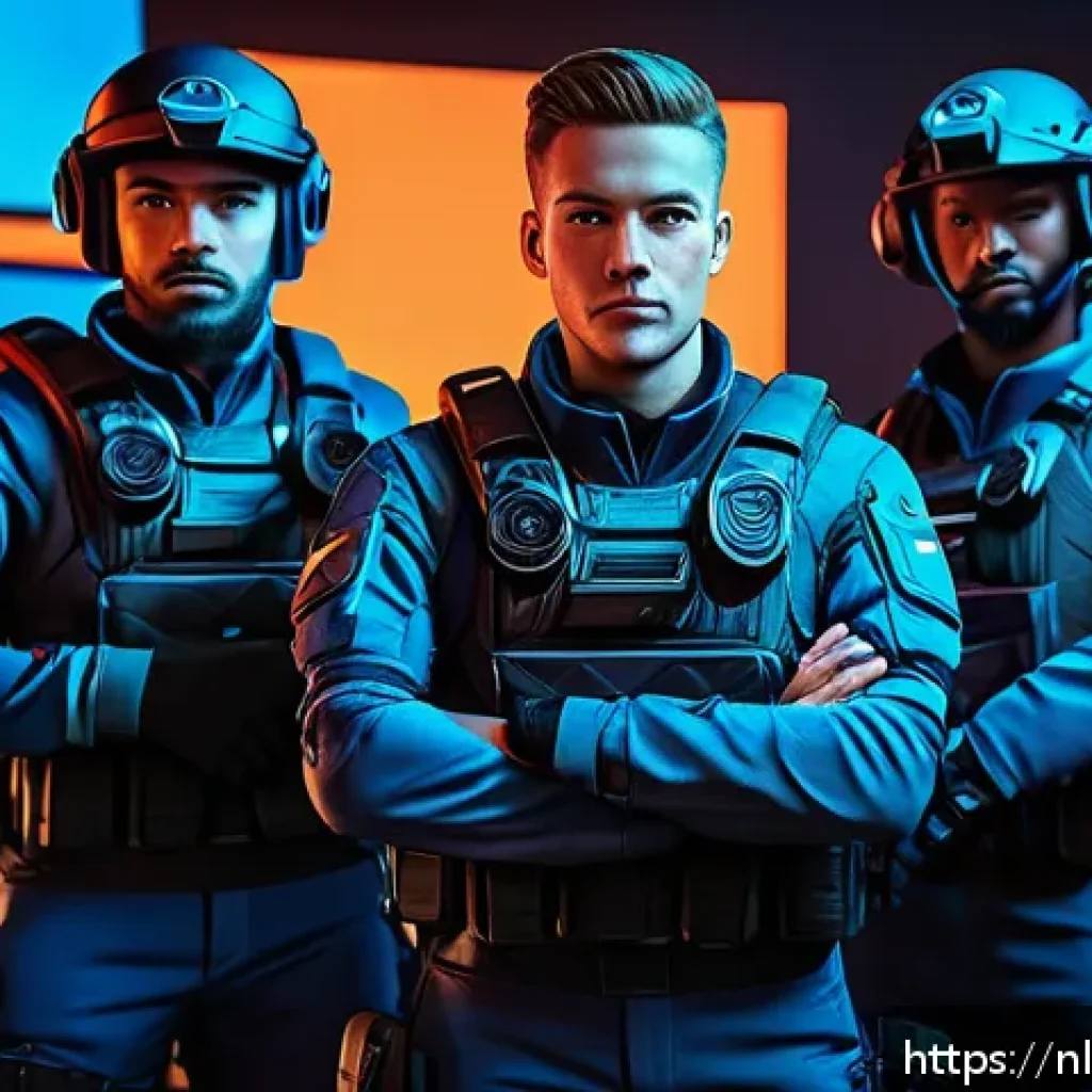 발로란트 시즌별 승률 변화 - A dynamic esports team scene featuring five diverse Valorant agents in tactical gear, each showcasin...