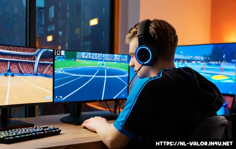 Home 17 발로란트 경쟁전 변화 요약 - Photorealistic Dutch esports player at a clean home gaming desk in Amsterdam, studying a competitive...